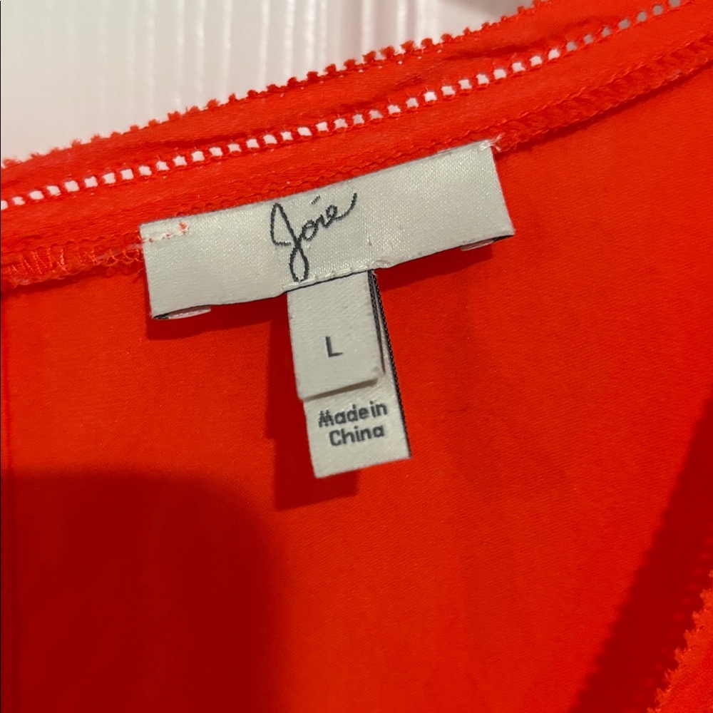 Joie Silk Vibrant Orange Sleeveless Tank Top - Picture 2 of 5